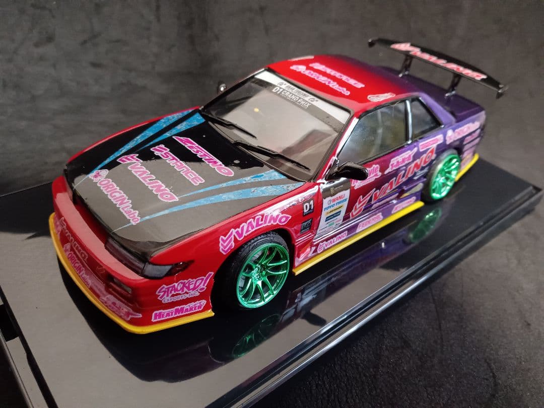1/24 ニッサン S13 シルビア D1 プラモデル 完成品 ケース付