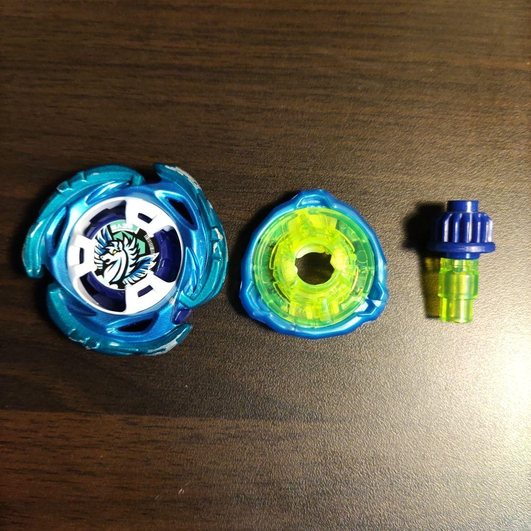 ベイブレードX エアロペガサス 3-70 A メタルコート ブルー×グリーン