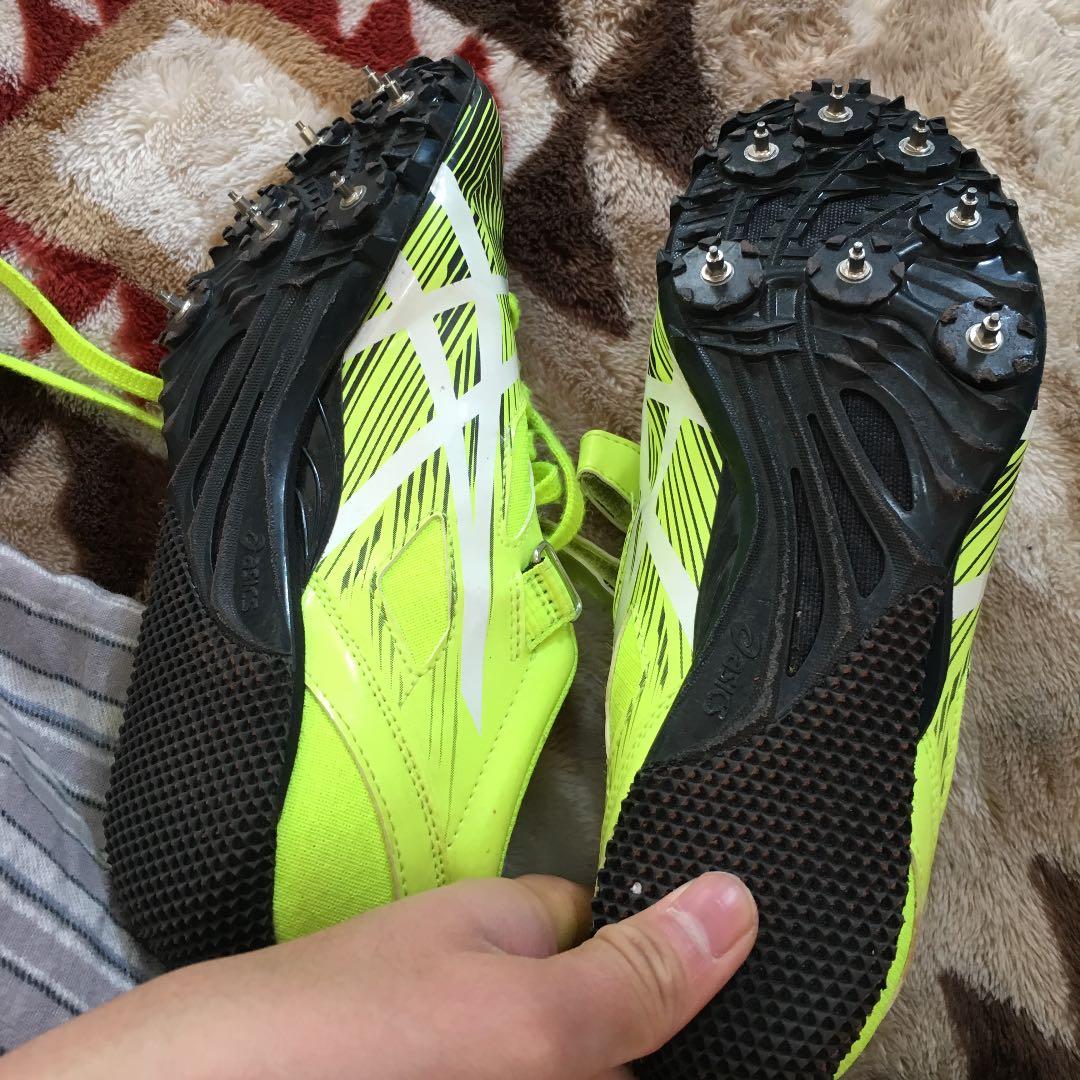 25.5cm陸上スパイクアシックスヒートスプリント