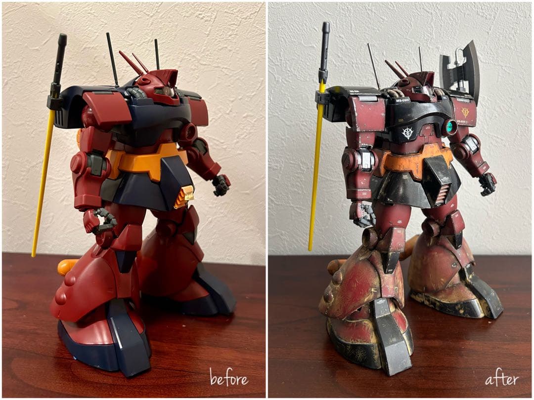 ガンプラ 【塗装済み完成品】MG 1/100 ドワッジ改 デザート・ロンメル機