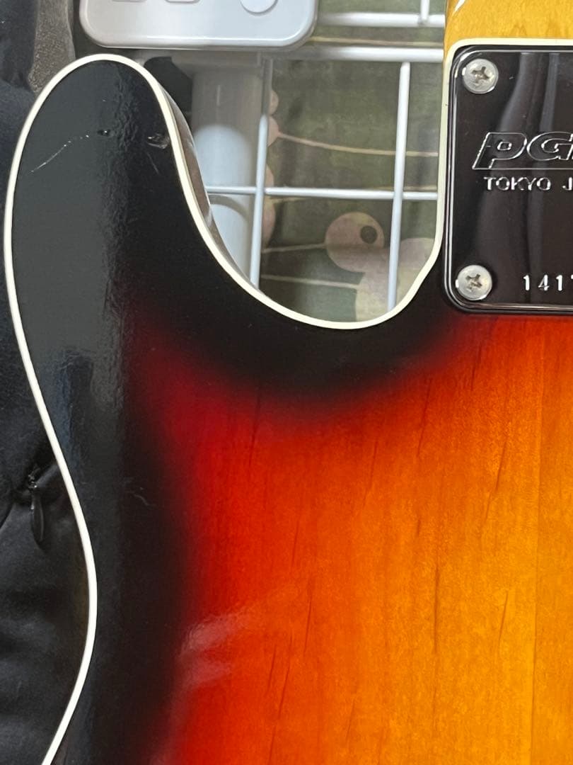 k.nyiテレキャスター。ハカランダ指板