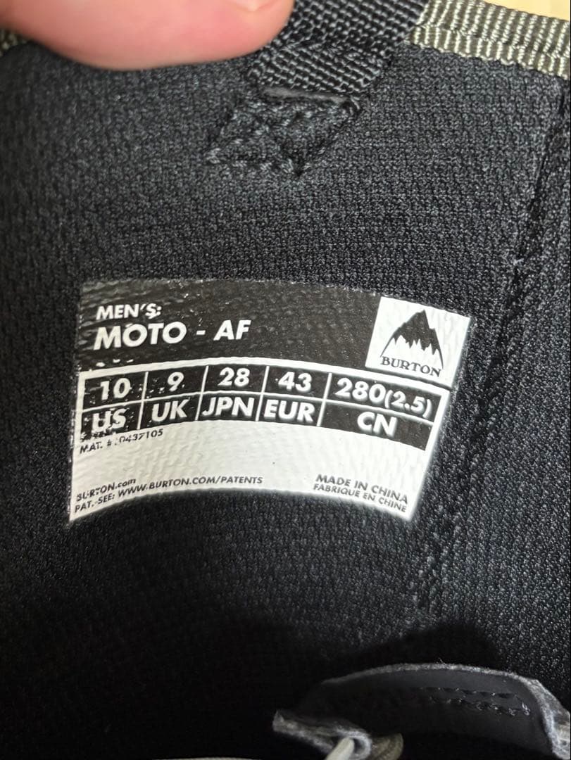 BURTON ブーツMOTO-AF 28cm