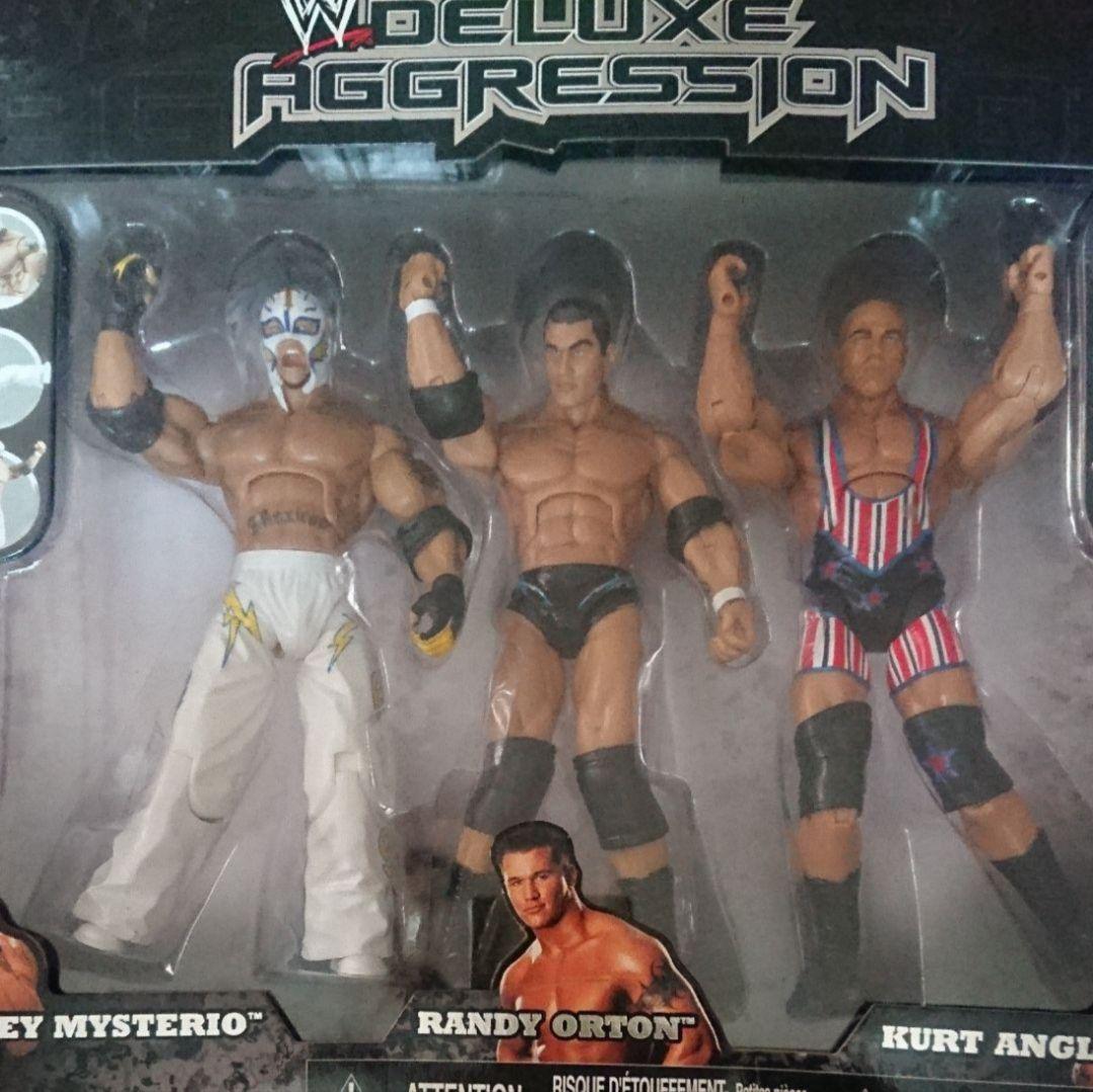 『WWE』MYSTERIO & ORTON & K,ANGLE フィギュア