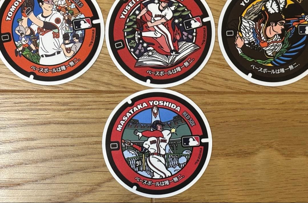 ⭐️WBC2026選出記念・非売品⭐️大谷翔平他 マンホールステッカー限定7点セット