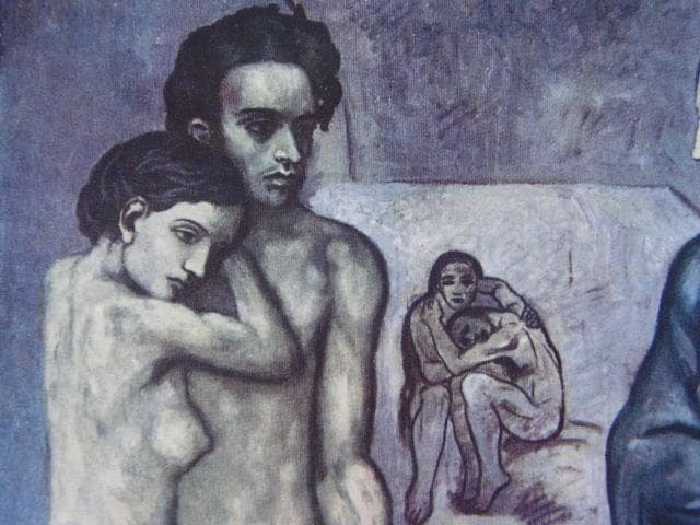 パブロ・ピカソ（Pablo Picasso）、La vie、希少な画集より