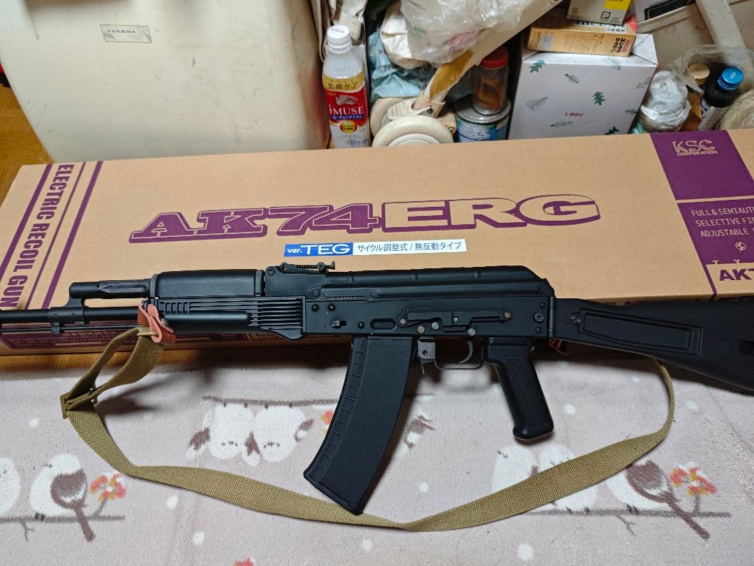 KSC AK74M ERG 電動リコイルガン 美品 60発予備マガジン2つ付き