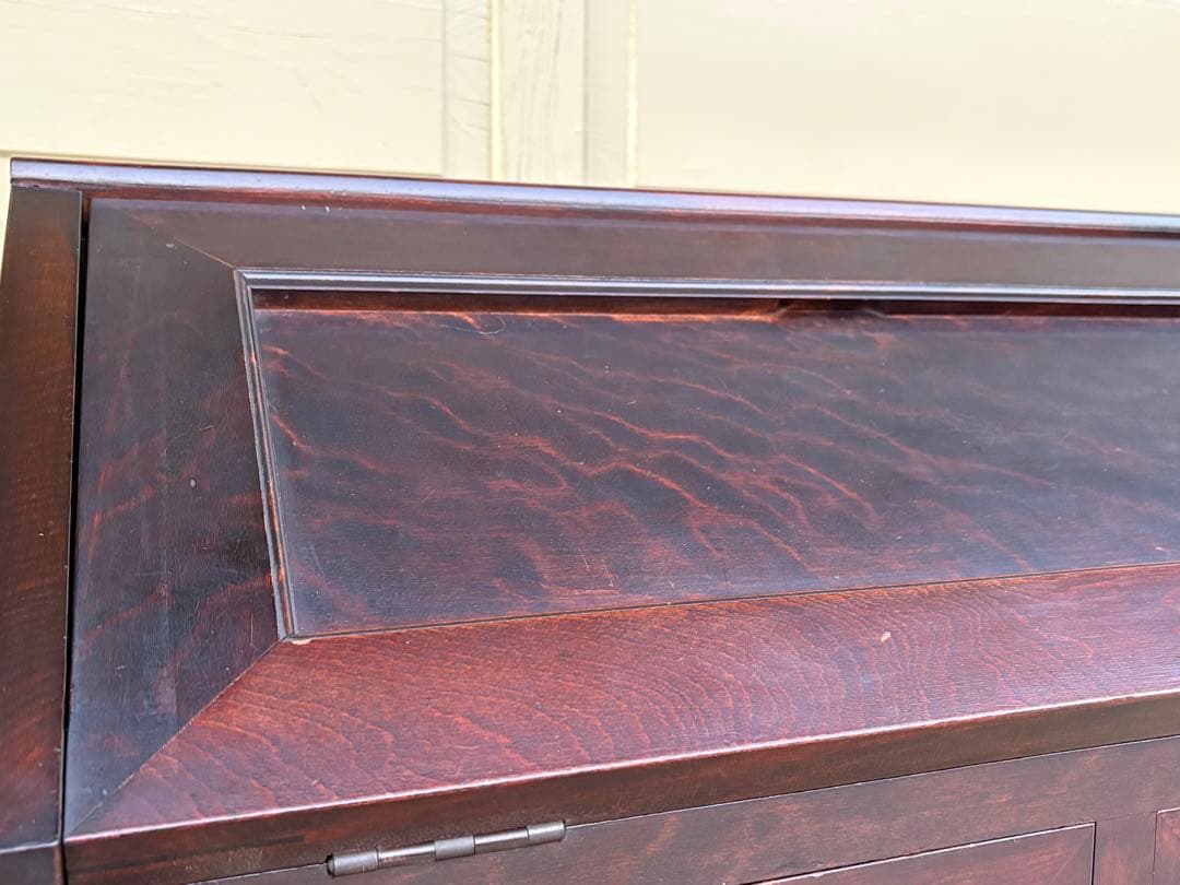 【希少】松本民芸家具 #66型 高山式ライティングビューロー 無垢材