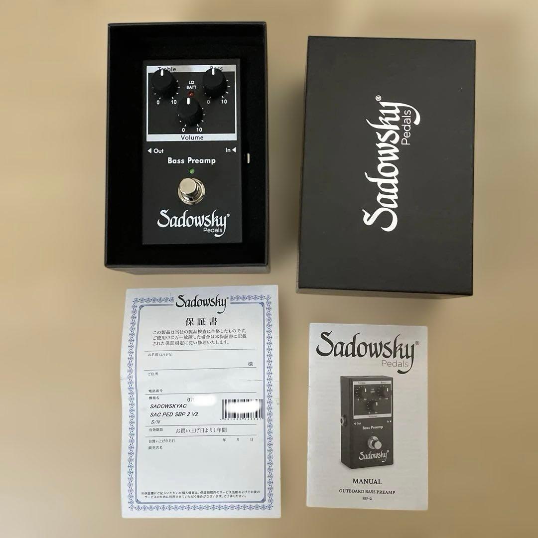 【 極美品 】Sadowsky SBP-2 Bass Preamp V2