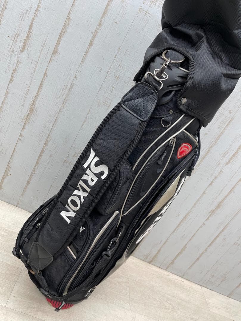 SRIXON キャディバッグ ゴルフバック 7分割 ブラック スリクソン