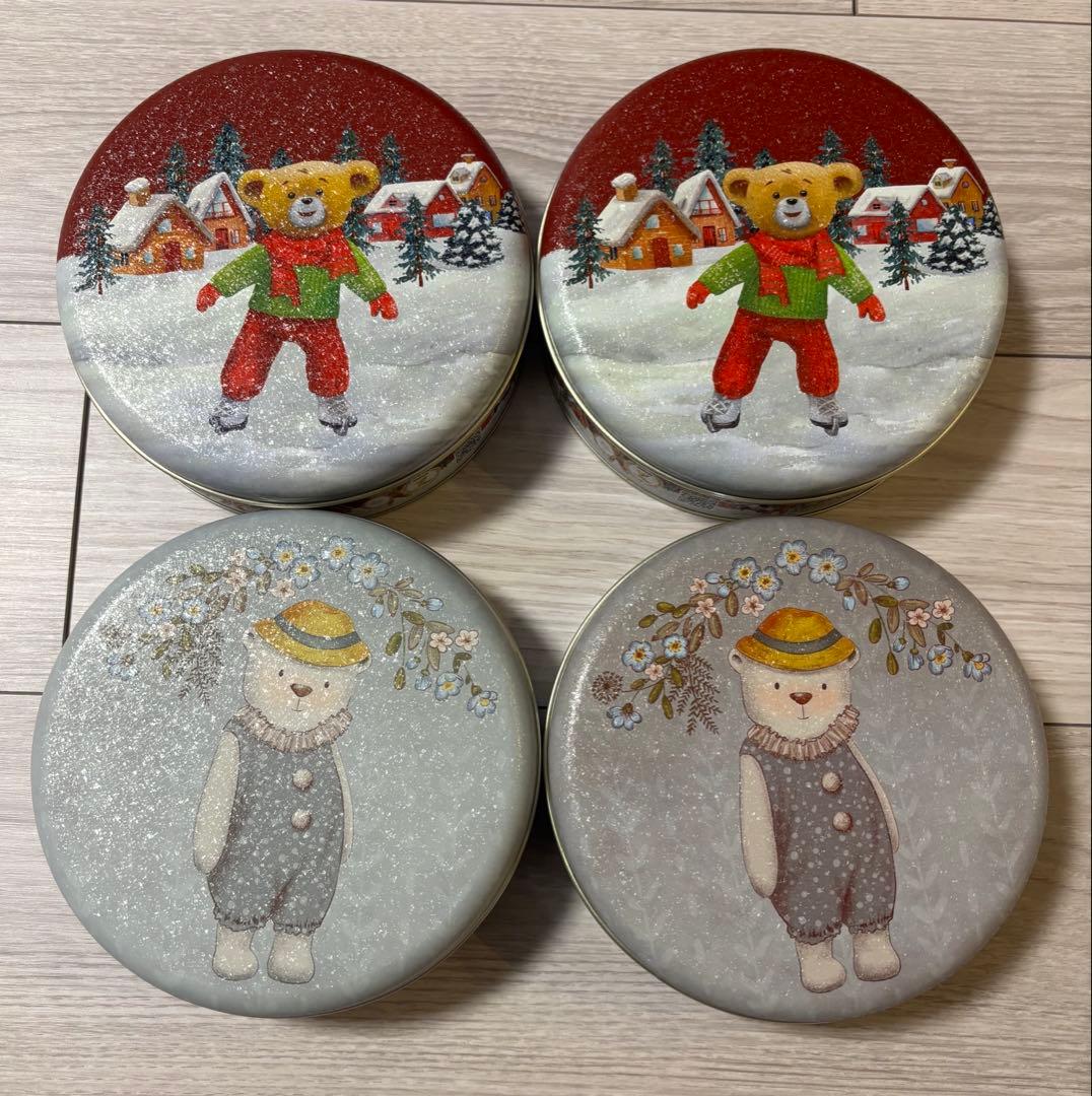 香港ジェニーベーカリークッキー缶４種類320g ×4缶セット