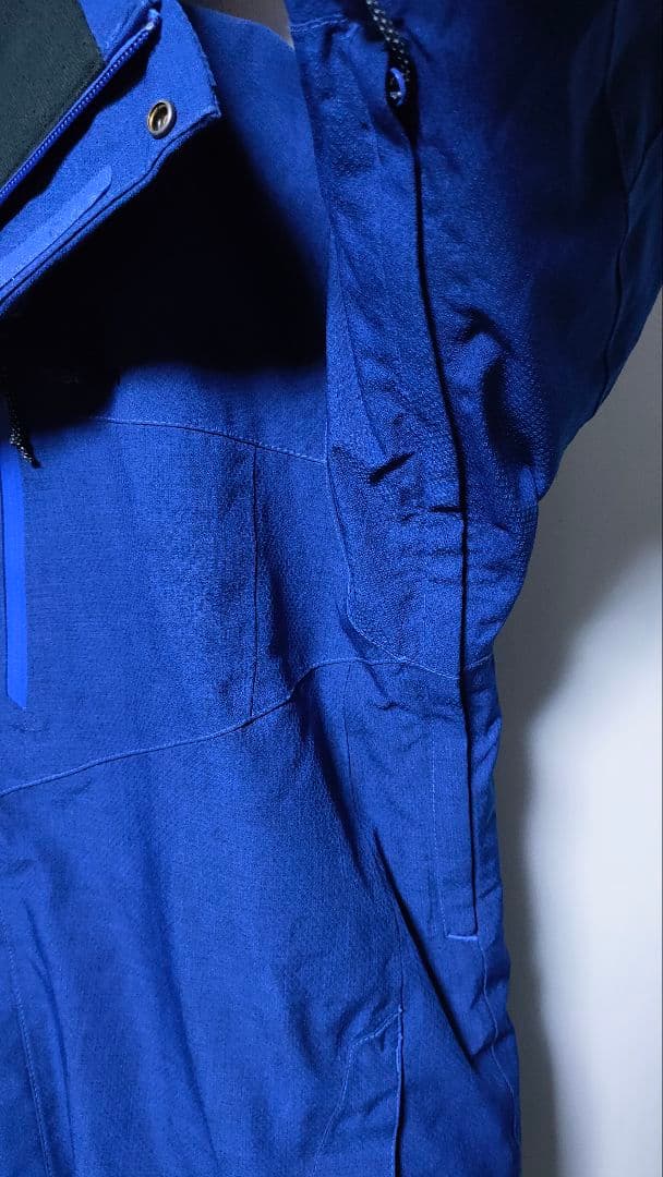 【SALOMON サロモン】スキーウェア ブルー 中綿 保温 メンズM