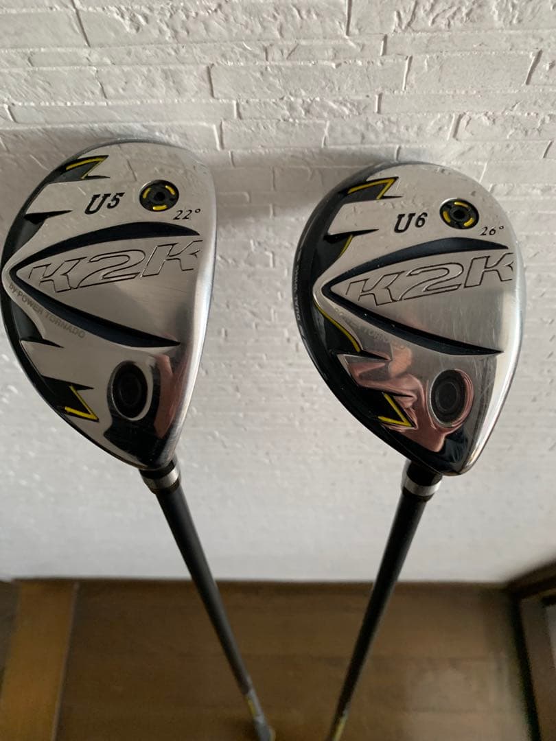K2K U5 U6 ユーティリティクラブセット フレックスR 22度、26度