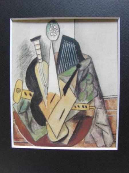 絵画 INSTRUMENTS DE MUSIQUE ET COMPOTIER