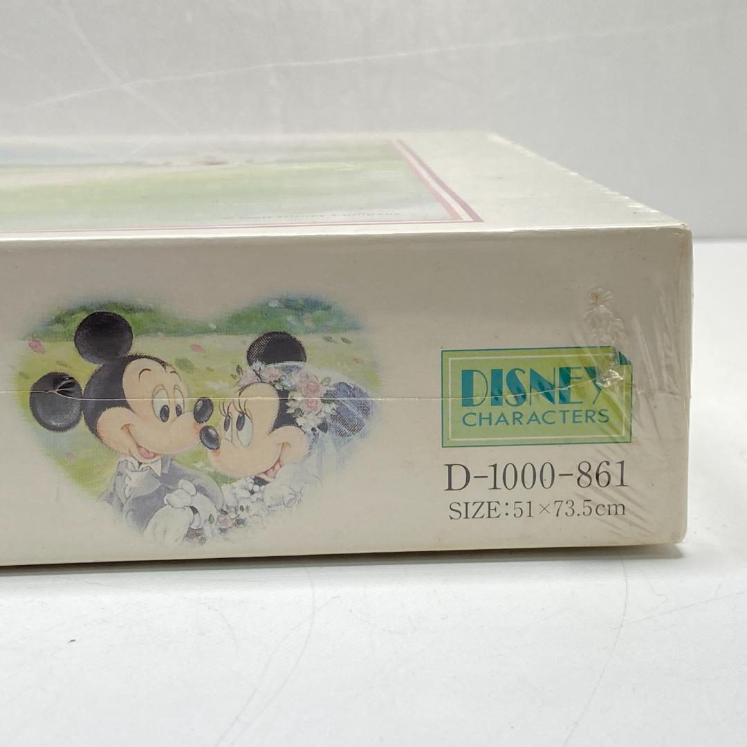 【新品未開封】ミッキー ミニー ジグソーパズル 1000P そよ風のウエディング