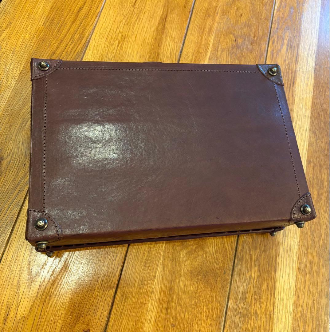 希少！良品 90s NEC バザールでござーる 本革製 トランクケース 非売品