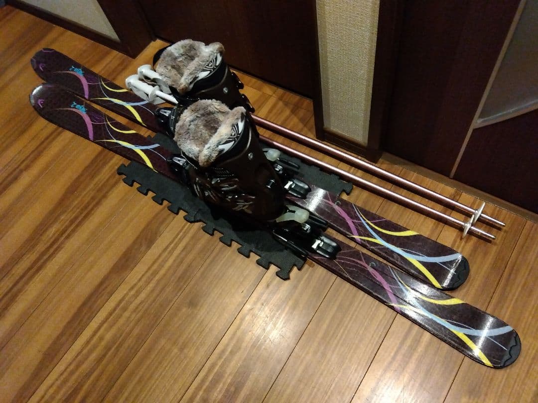 高級✨️ハイエンド✨️レディース用 カーボン スキーセット メンテ・WAX済み✔