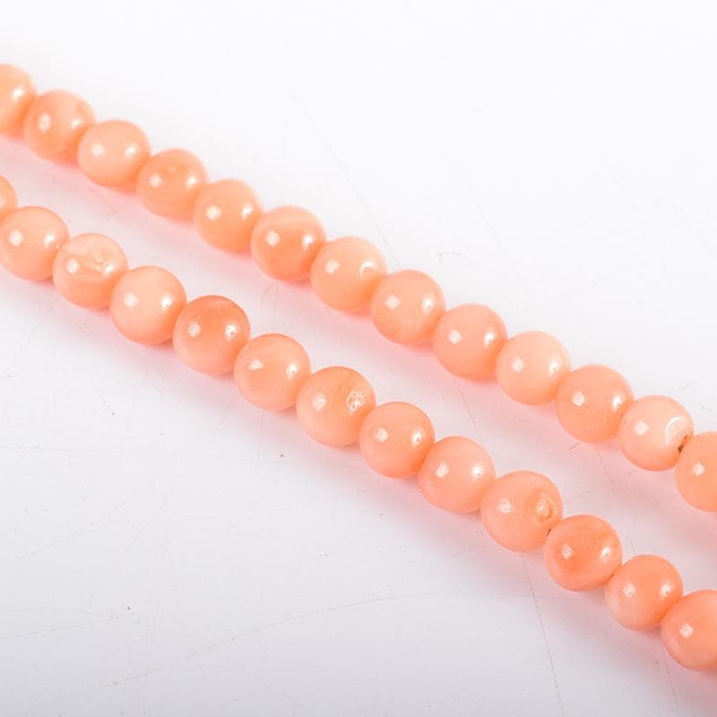 珊瑚　サンゴ　ネックレス　Ｋ18金具　箱付　D　4712