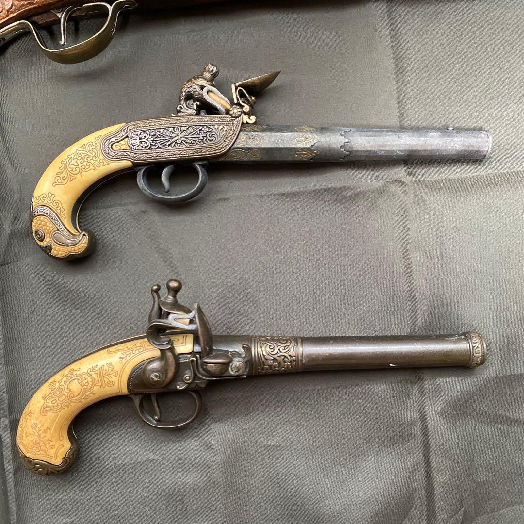 フリントロック　モデルガン　古式銃　海賊　ピストル　5丁セット　【ジャンク扱い】