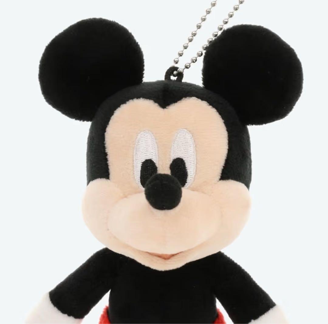 ディズニー ファンキャップ ヒョウ柄グレー ＆ ミッキーマウス ぬいぐるみバッジ