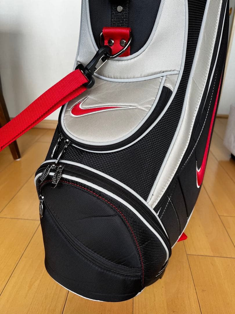 美品完売品　希少ナイキゴルフ　スポーツ　アクティブカートキャディバッグ 黒×赤