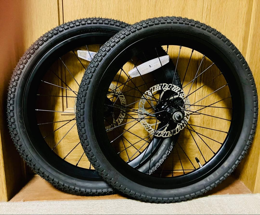 新車外し TERN AMP F1 406 ディスク ブレーキホイール スプロケ付