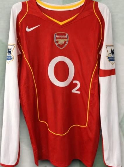 04/05 アーセナル ホーム 長袖 4番 ヴィエラ