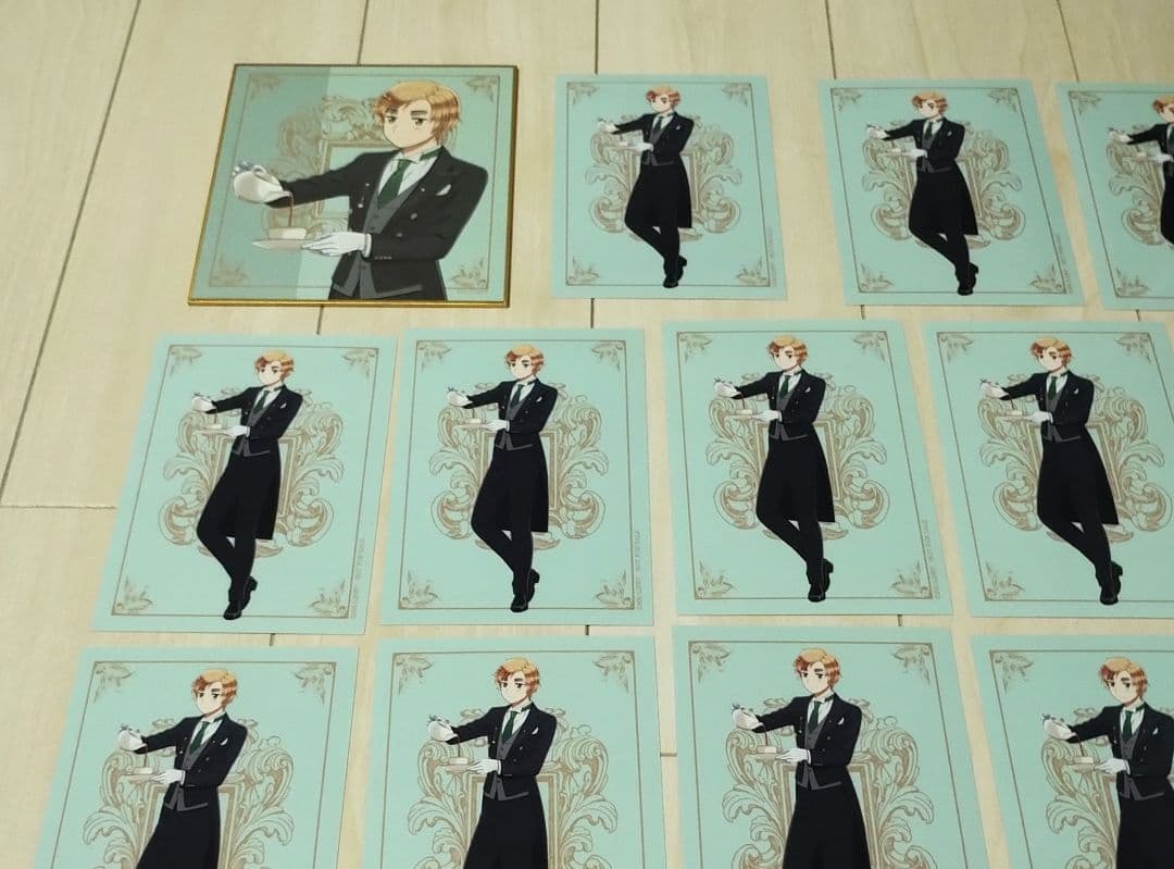 ヘタリア　イギリス　執事ver.　ミニ色紙　ブロマイド　22枚セット