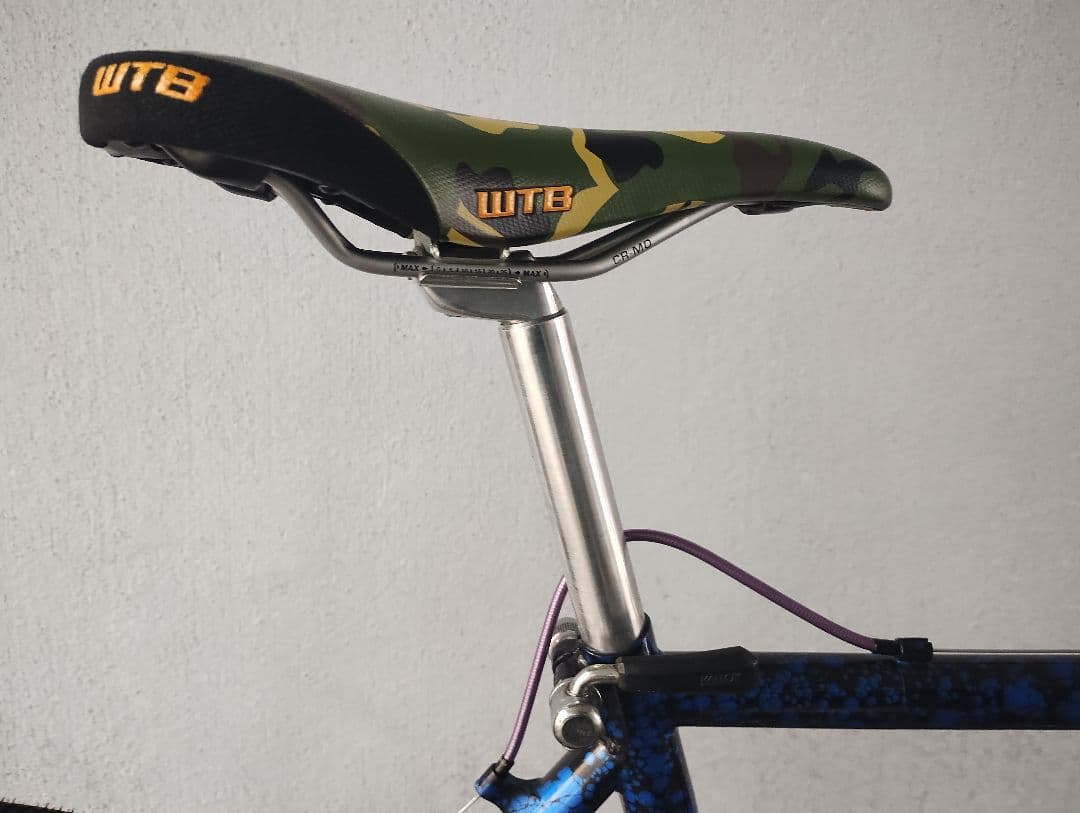 オールドMTBクロモリ１インチフレーム希少　それなりカスタム