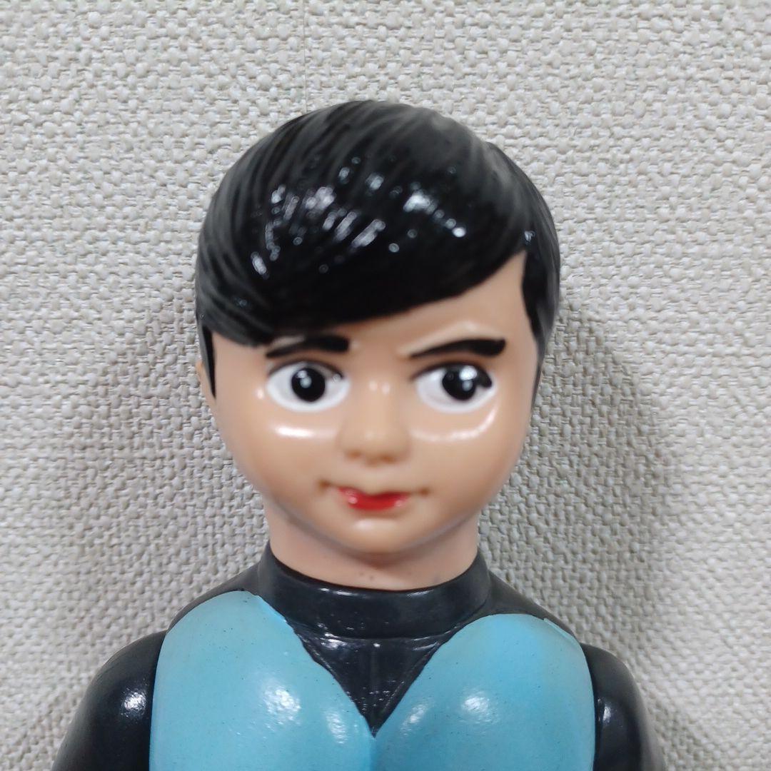 無版権　パチもの「仮面ライダー」風の面取れ希少ソフビフィギュア