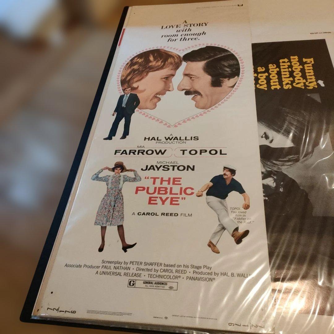 「フォロー・ミー」 US版インサートサイズ　オリジナルポスター1972年