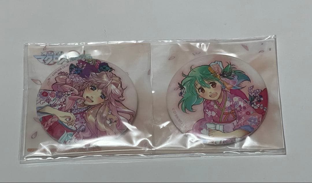 マクロスF　恋離丸井　サヨナラノマルイ　缶バッジ　シェリル　ランカ