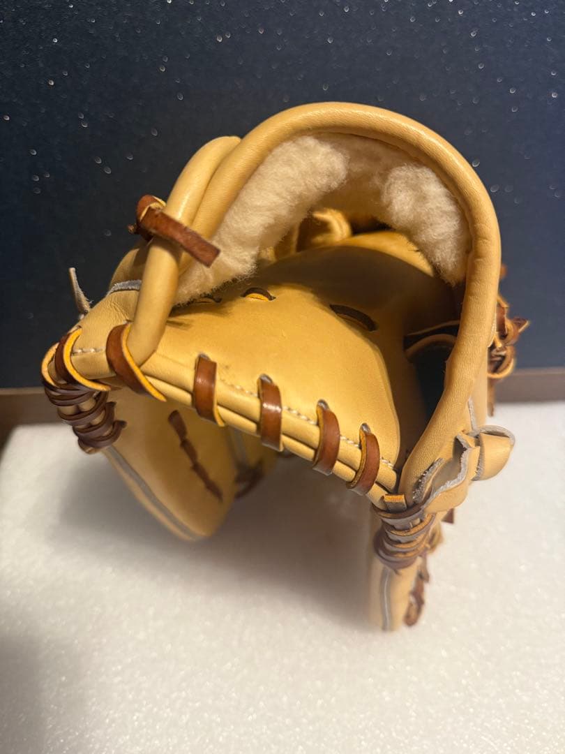 ★未使用.日本製★ オーダー ノーブランド 硬式 外野手用 キャメル トレンチ系