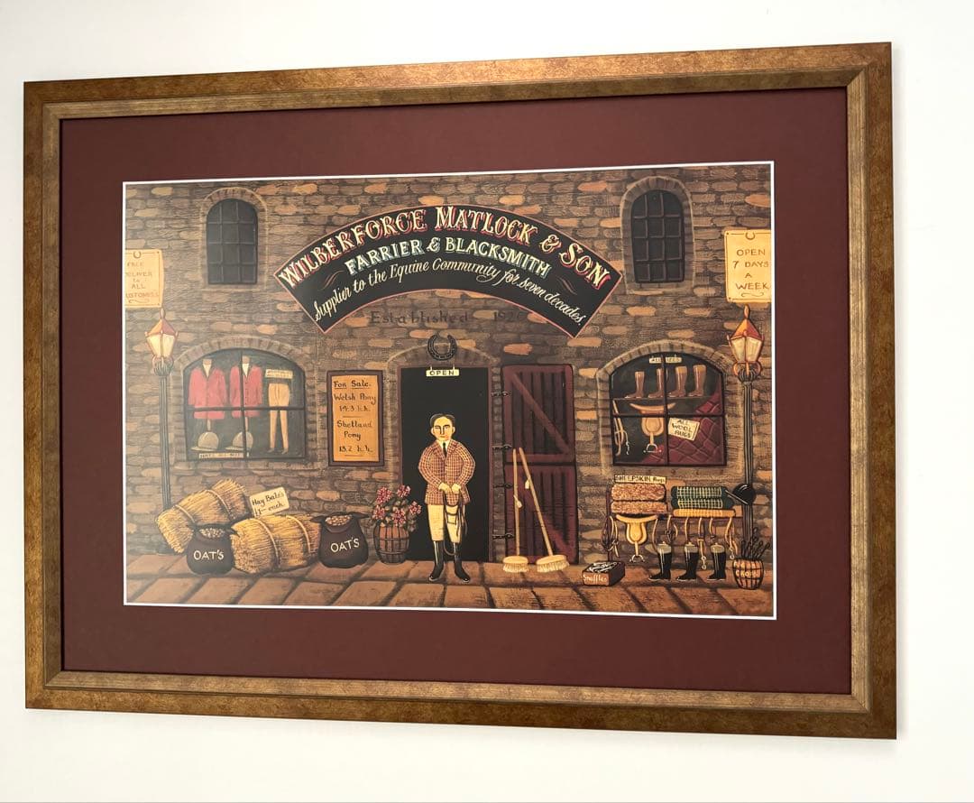 レトロ 絵画 （大）アンティーク ポスター （C）