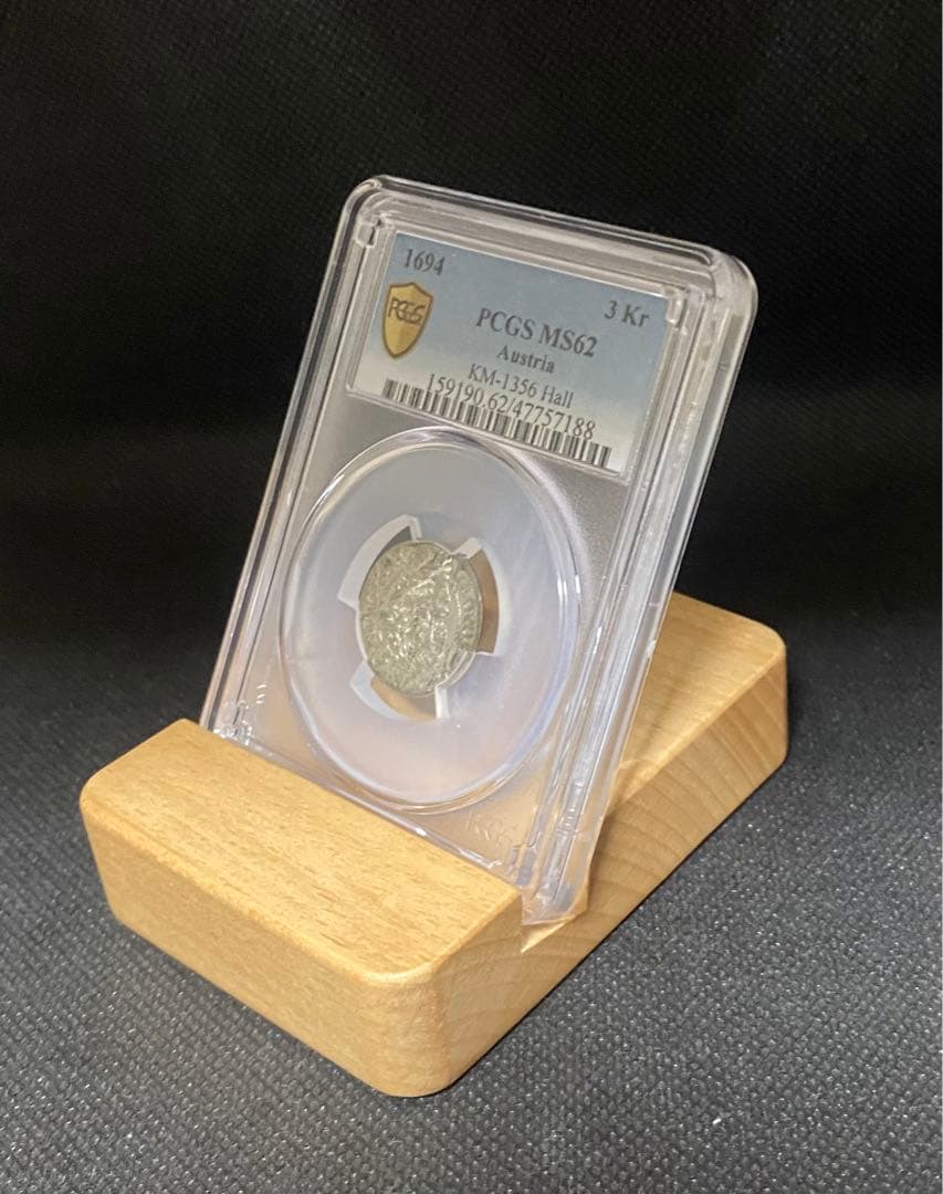 レオポルト1世　神聖ローマ帝国　1694年　銀貨MS62 PCGSオーストリア