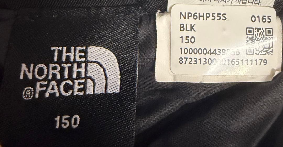 「美品」THE NORTH FACE 子ども用スキーウェア ブラック