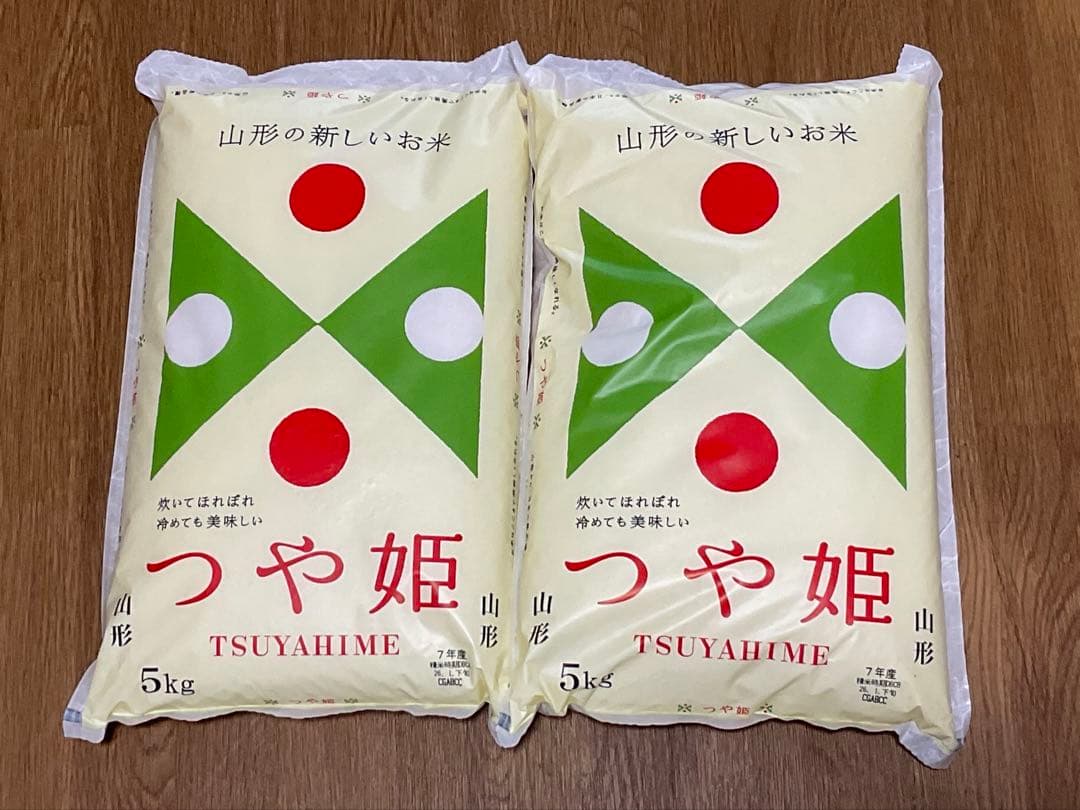 【令和7年産】　山形県産つや姫5kg×2 26.1月下旬精米