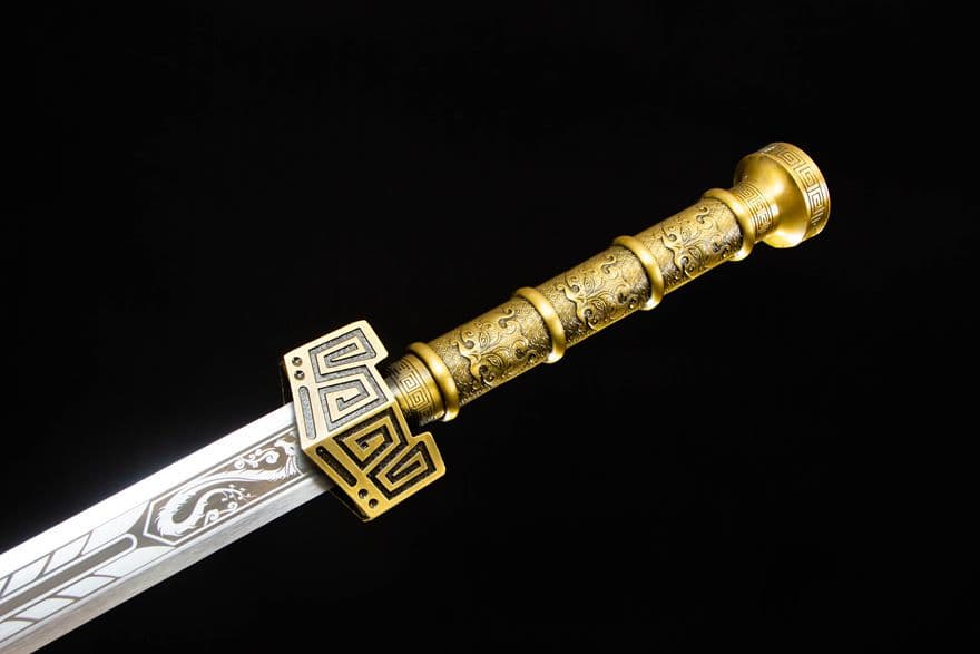 秦王漢剣-高性能マンガン鋼 古兵器 武具　刀装具　日本刀　模造刀 居合刀