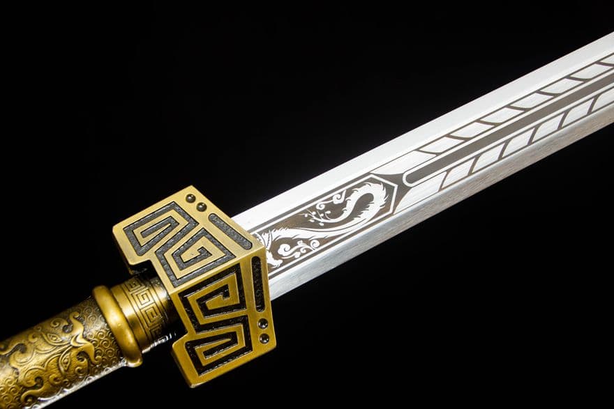 秦王漢剣-高性能マンガン鋼 古兵器 武具　刀装具　日本刀　模造刀 居合刀