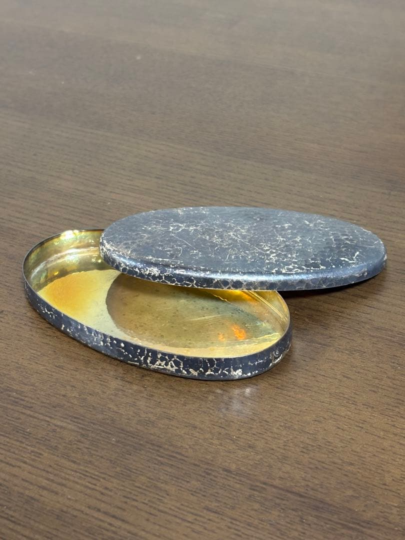 純銀　silver 刻印　菓子器　ヤンポ