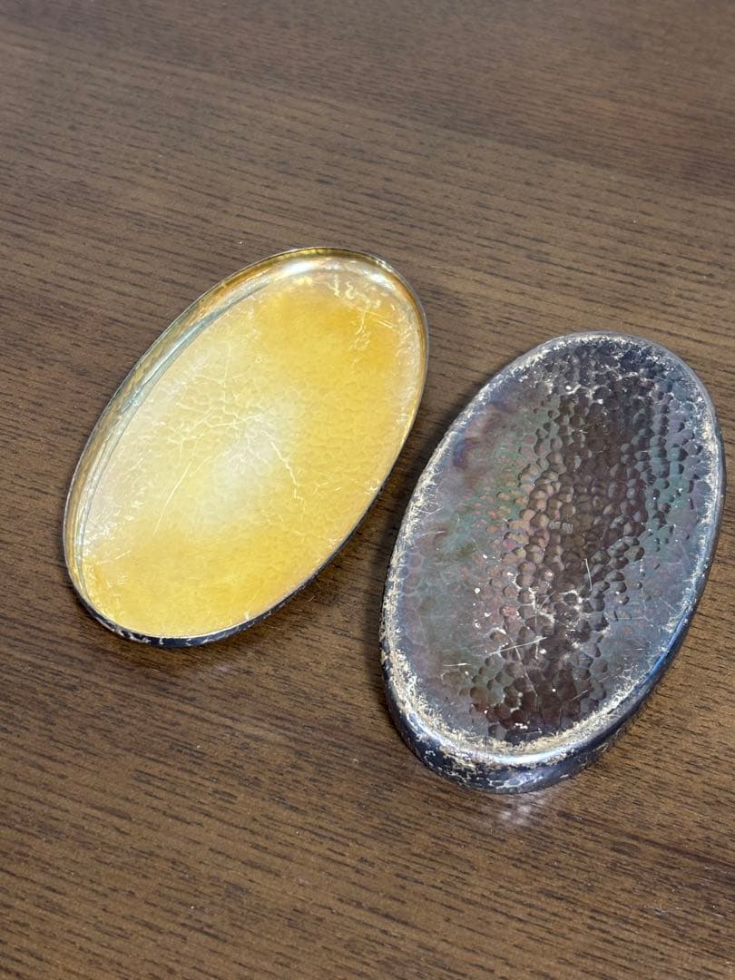 純銀　silver 刻印　菓子器　ヤンポ