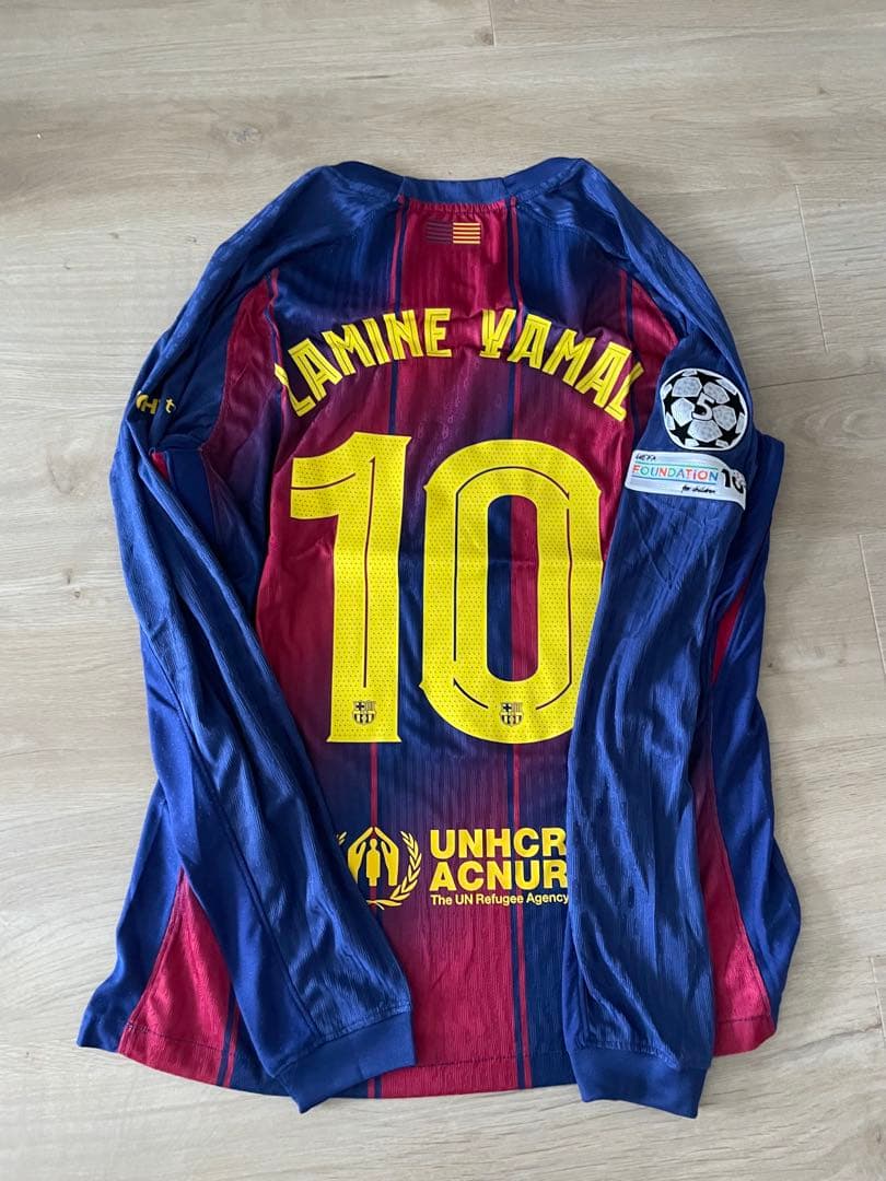 バルセロナ　長袖　ユニフォーム　ヤマル　M