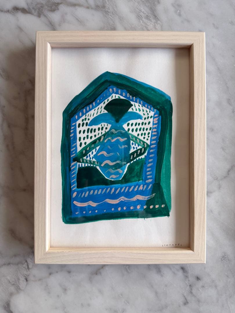 いそのけい　イラスト原画　フレーム付