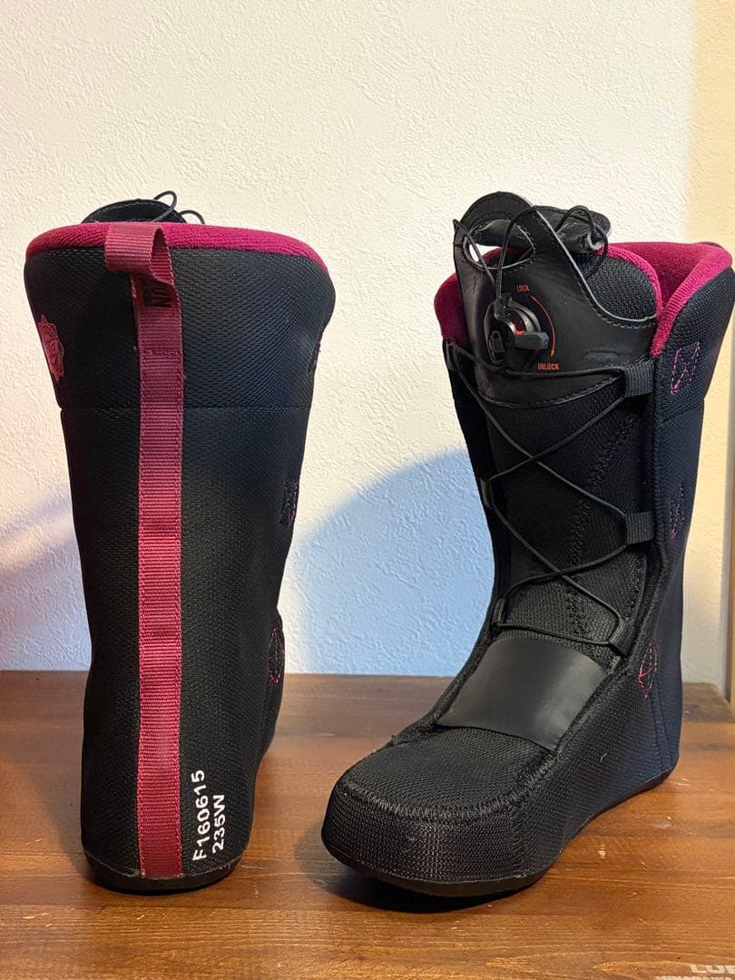 Salomon サロモン ブーツ23.5cm＋ビンディング レディース BOA