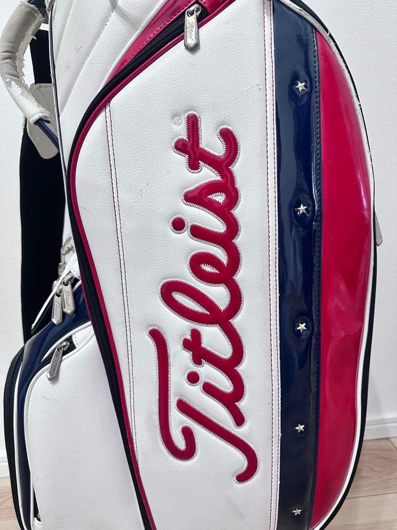 Titleist キャディバッグ ホワイト レッド