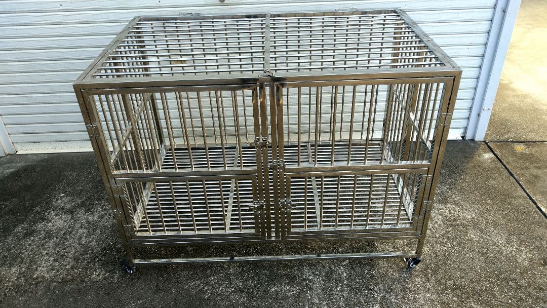 特大ケージ ステンレス製 美品(●引取り限定)