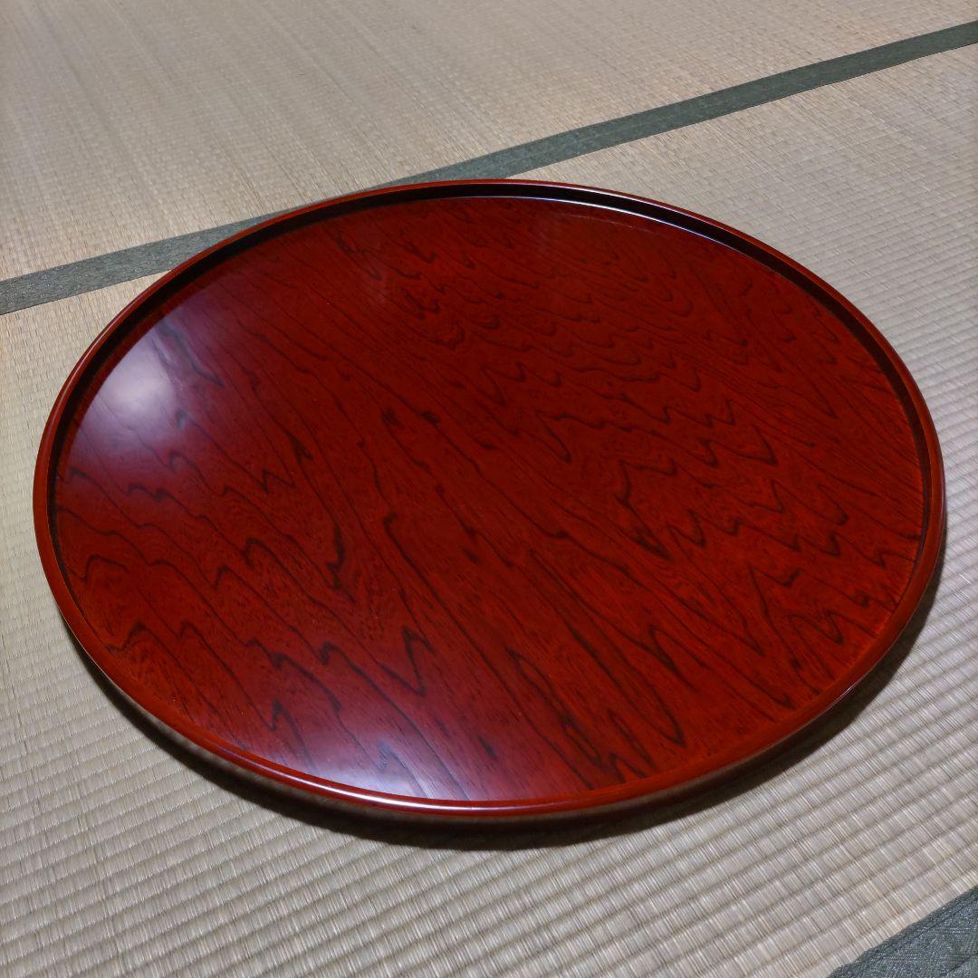 値引きご相談承ります　煎茶道具　直径二尺三寸（70㌢）会津塗の具列盆　中古