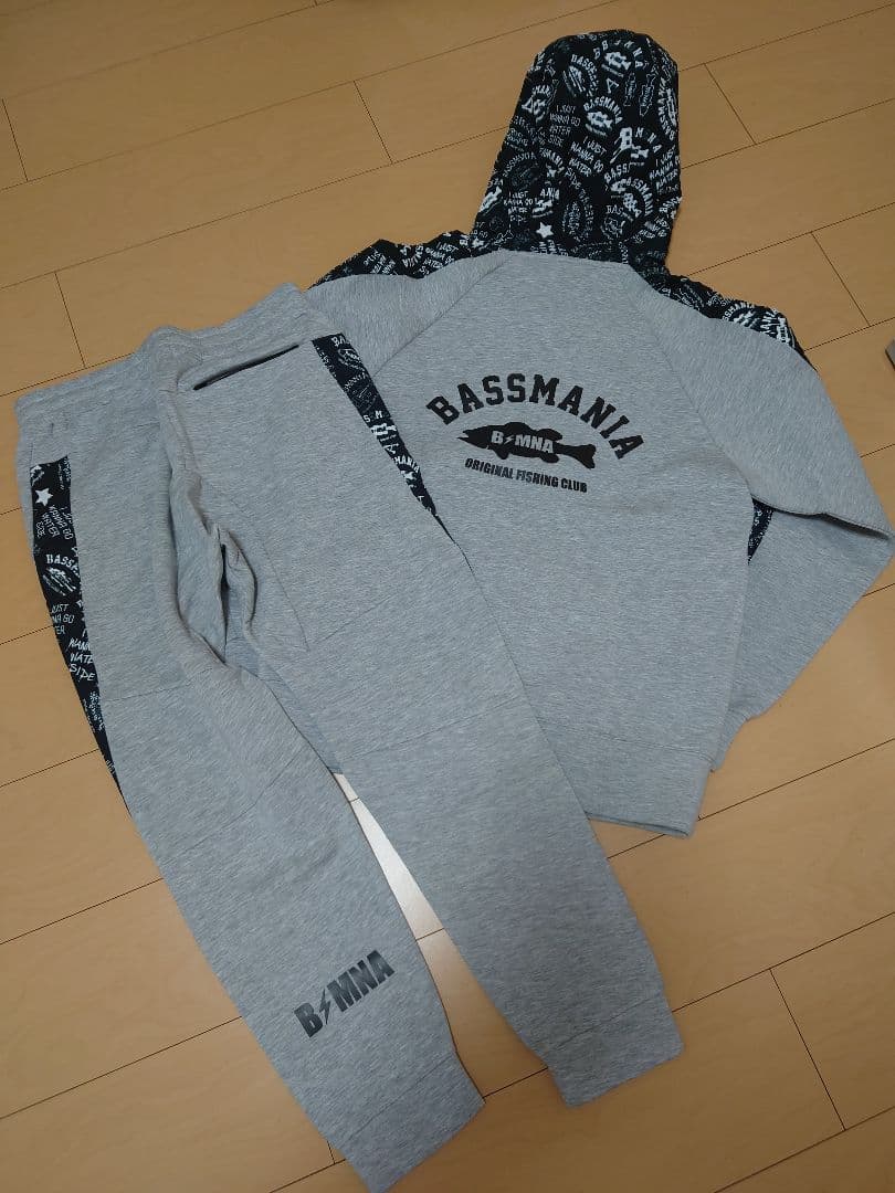 バスマニア スウェットパーカー ジャージ 上下セットアップ bassmania