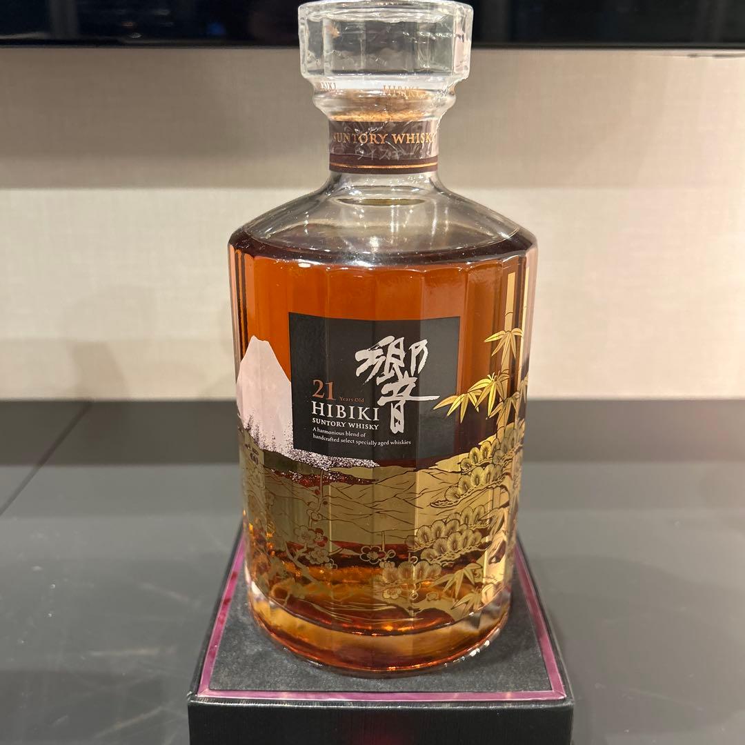 サントリー ウイスキー 響21年 意匠ボトル 花鳥風月 43% 700ml 新品