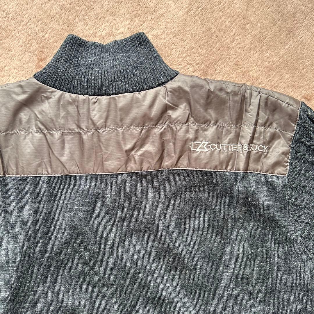 新品タグ付【CUTTER&BUCK】カッターアンドバック　ゴルフ　ジップセーター