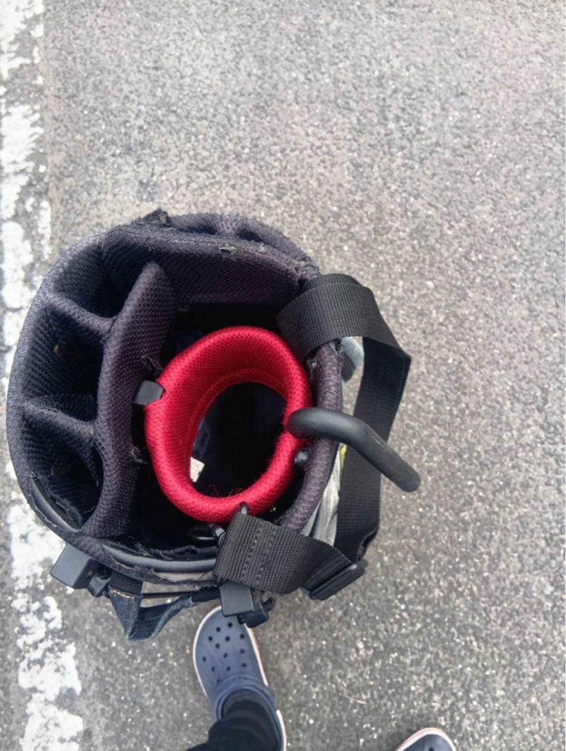 サブバッグ収納オリジナル加工品！URAゴルフ デニム キャディバッグ 8.5型